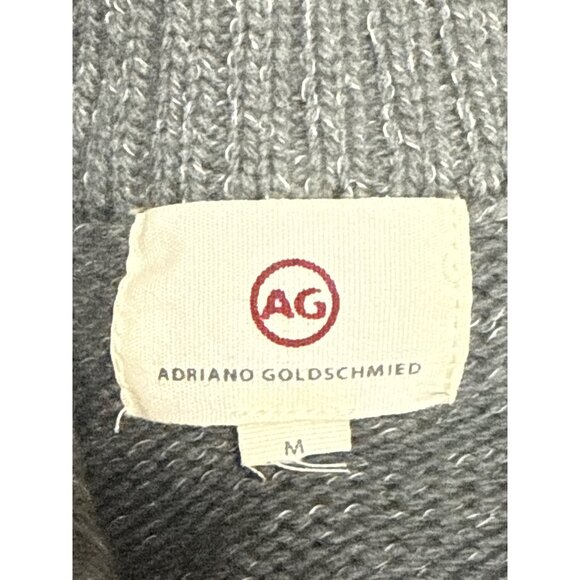 AG Adriano Goldschmied Men's Cardigan Sweater Grandpacore Grey Medium NWOT - Picture 8 of 10
